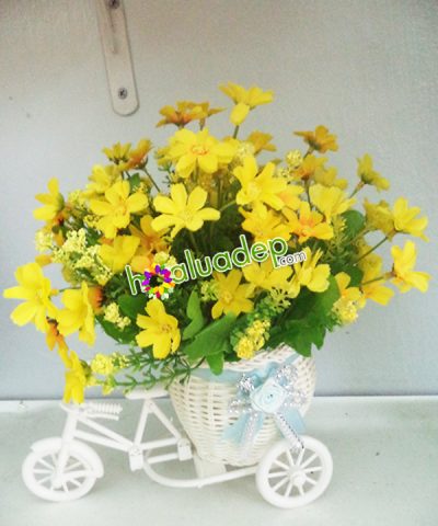 Rực rỡ cùng Xe đạp hoa Hoa giả, Hoa lụa đẹp, Rực rỡ cùng Xe đạp hoa