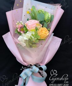 Hoa giả, Hoa lụa đẹp, Bó Hoa Lụa Xinh