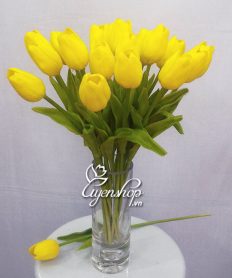 Hoa giả, Hoa lụa đẹp, Bình Hoa Tulip