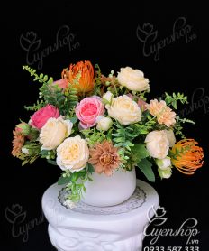 Hoa giả, Hoa lụa đẹp, Bình Hoa Nghệ Thuật