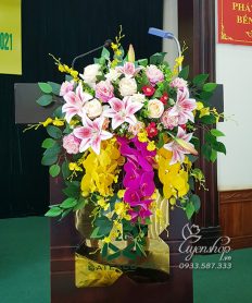 Hoa giả, Hoa lụa đẹp, HOA ĐỂ BỤC PHÁT BIỂU