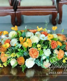 Hoa giả, Hoa lụa đẹp, Hoa Bàn Họp