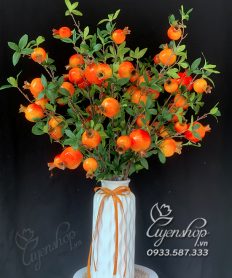 Hoa giả, Hoa lụa đẹp, Bình Lựu Tài Lộc