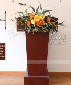 Hoa giả, Hoa lụa đẹp, Hoa Bục Phát Biểu Nhỏ