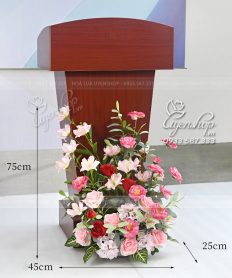 Hoa giả, Hoa lụa đẹp, HOA HỘI NGHỊ – BỤC PHÁT BIỂU