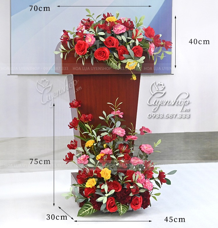 Zoom với HOA HỘI NGHỊ – HOA BỤC PHÁT BIỂU TONE ĐỎ