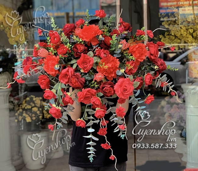 Zoom với HOA BỤC PHÁT BIỂU TONE ĐỎ