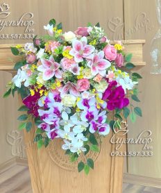 Hoa giả, Hoa lụa đẹp, LÃNG HOA BỤC PHÁT BIỂU