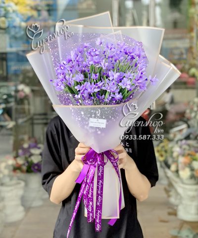 BÓ HOA THỦY TIÊN Hoa giả, Hoa lụa đẹp, BÓ HOA THỦY TIÊN