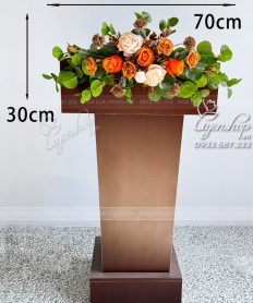 Hoa giả, Hoa lụa đẹp, HOA BỤC PHÁT BIỂU NHỎ