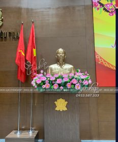 Hoa giả, Hoa lụa đẹp, HOA SEN NGHỆ NHÂN CAO CẤP ĐỂ BỤC TƯỢNG BÁC