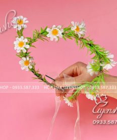 Hoa giả, Hoa lụa đẹp, VÒNG HOA ĐỘI ĐẦU