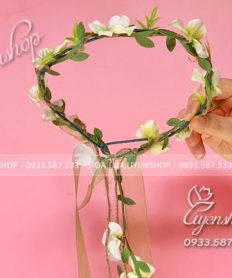 Hoa giả, Hoa lụa đẹp, VÒNG HOA ĐỘI ĐẦU