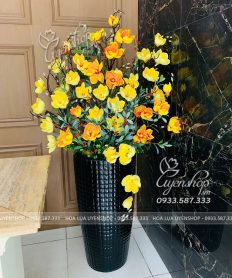Hoa giả, Hoa lụa đẹp, BÌNH MỘC LAN VÀNG ĐẠI SẢNH