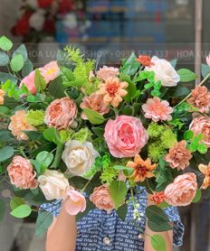 Hoa giả, Hoa lụa đẹp, LÃNG HOA BỤC PHÁT BIỂU NHỎ