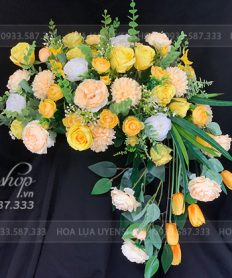 Hoa giả, Hoa lụa đẹp, LÃNG HOA BỤC PHÁT BIỂU, HOA SỰ KIỆN, HỘI NGHỊ