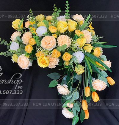 LÃNG HOA BỤC PHÁT BIỂU, HOA SỰ KIỆN, HỘI NGHỊ Hoa giả, Hoa lụa đẹp, LÃNG HOA BỤC PHÁT BIỂU, HOA SỰ KIỆN, HỘI NGHỊ