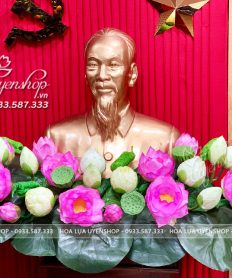 Hoa giả, Hoa lụa đẹp, HOA SEN NGHỆ NHÂN