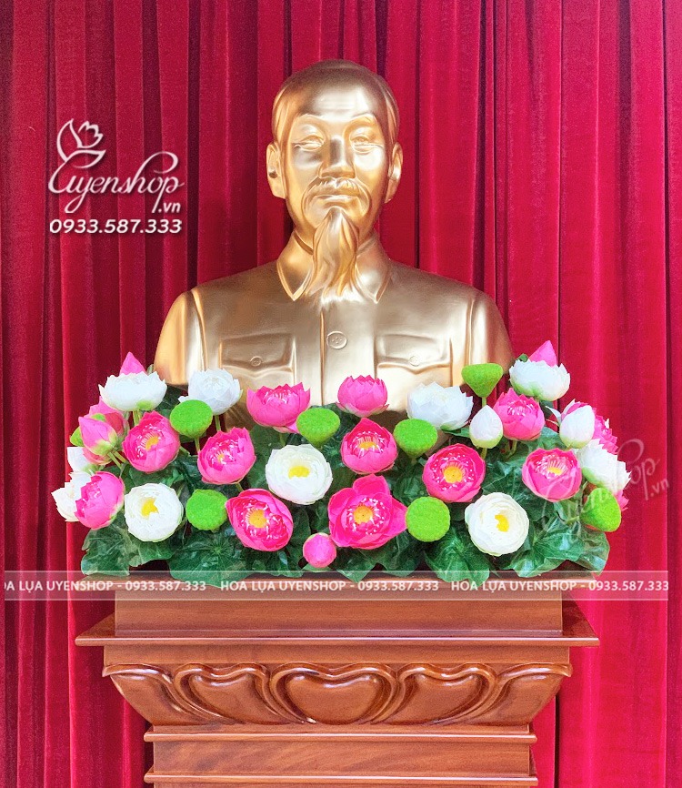 Zoom với HOA SEN TRANG TRÍ TƯỢNG BÁC