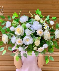 Hoa giả, Hoa lụa đẹp, LÃNG HOA NHỎ BỤC NÓI