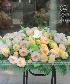 Hoa giả, Hoa lụa đẹp, LÃNG HOA LỤA ĐỂ BÀN TRÒN