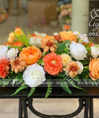 LÃNG HOA LỤA BÀN ĐẠI BIỂU Hoa giả, Hoa lụa đẹp, LÃNG HOA LỤA BÀN ĐẠI BIỂU