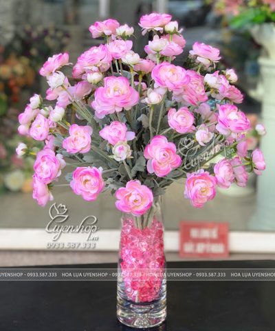 Bình Hoa Mao Lương Hồng Hoa giả, Hoa lụa đẹp, Bình Hoa Mao Lương Hồng