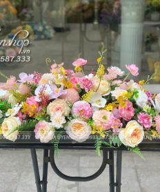 Hoa giả, Hoa lụa đẹp, LÃNG HOA LỤA TRANG TRÍ PHÒNG HỌP