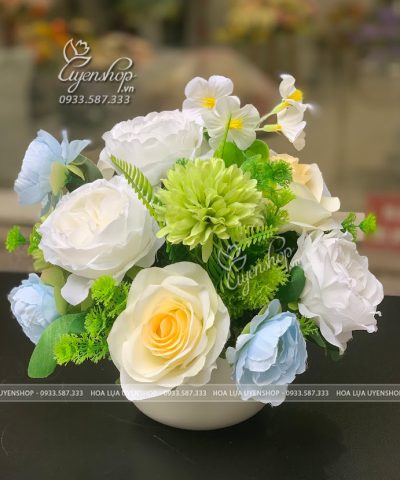 LỌ HOA NHỎ ĐỂ BÀN GIÁO VIÊN Hoa giả, Hoa lụa đẹp, LỌ HOA NHỎ ĐỂ BÀN GIÁO VIÊN
